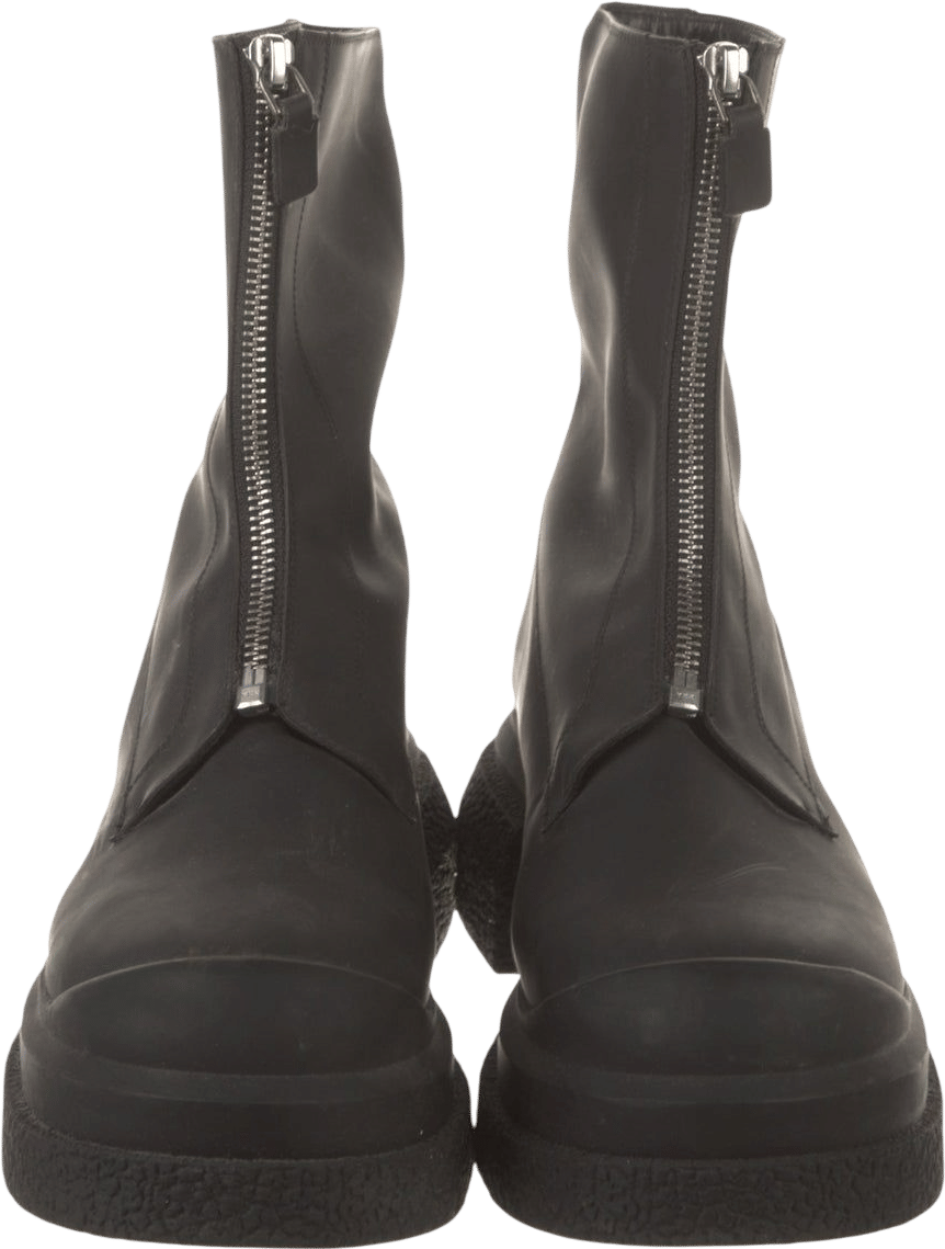 Stuart Weitzman Leather Zip Boots