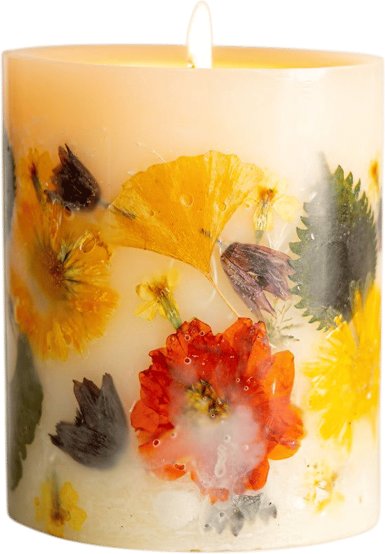 Rosy rings harvest candle