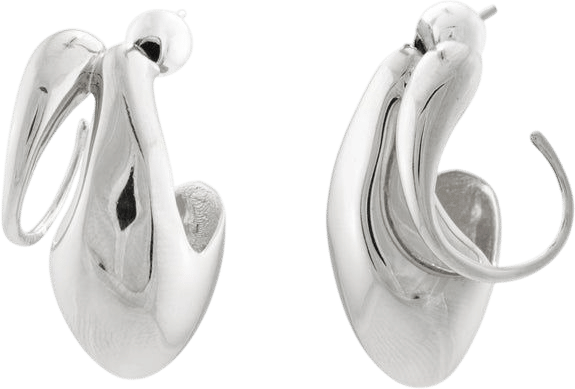 MOUNSER Small Egg Earrings - Sterling Silver