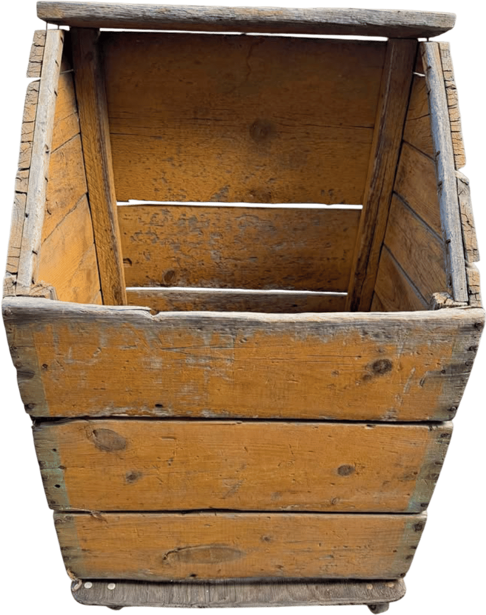 Primitive Wood Bin