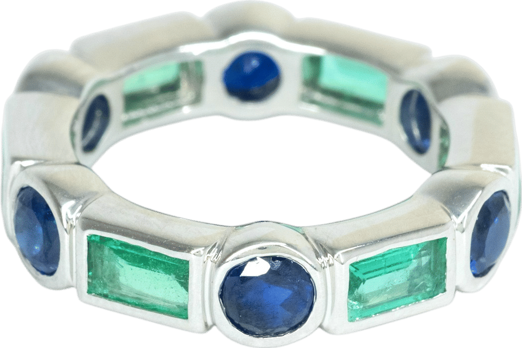 Sapphire & Emerald Band for Lisa
