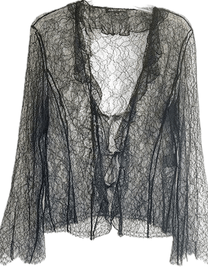Vintage Black Lace Top