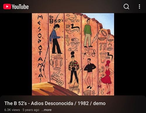 The B-52's - Adios Desconocida (1982)