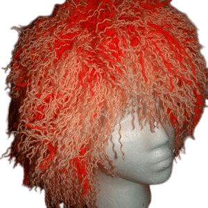 Handmade Yarn Clown Wig