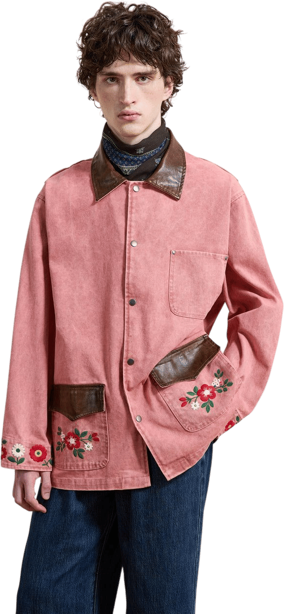 FOUND Canvas Embroidered Barn Jacket