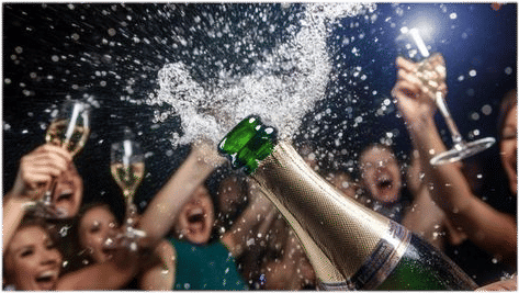 Keep a bottle of champs in the fridge for when he’s gone