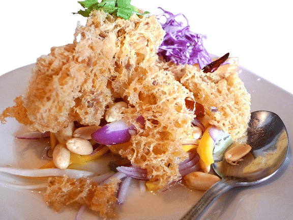 Crispy Catfish Salad at Jitlada