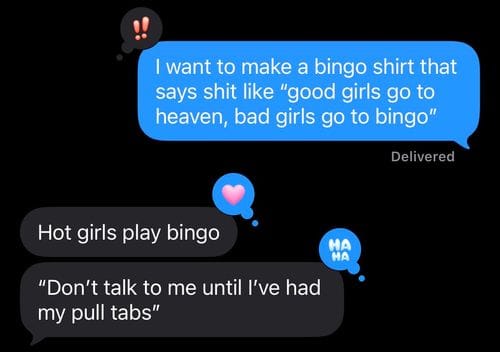 hitting up the local bingo hall and becoming a regular (the sequel)