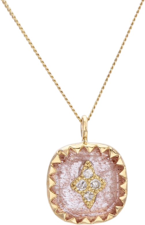 Pierrot Quartz Necklace