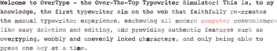 Overtype
