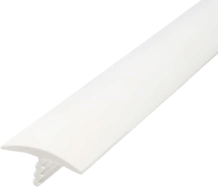 Outwater Industries 25 Foot White 13/16 Inch Center Barb Tee Moulding T Molding Hobbyist Pack, Small Projects, Arcade Machines and Tables