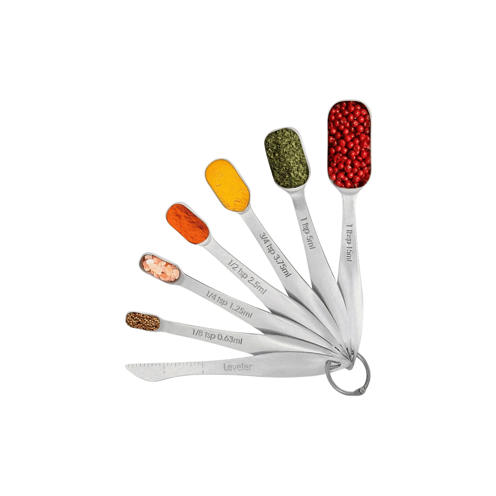 Zulay Kitchen Rectangular Measuring Spoons Set