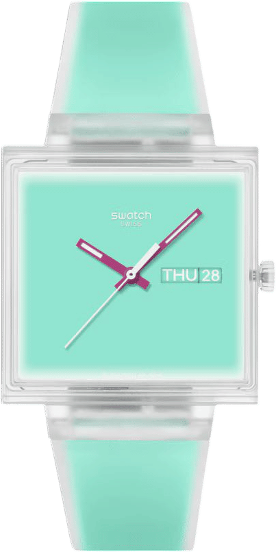 Swatch WHAT IF...SEE THRU MINT? SO38K702