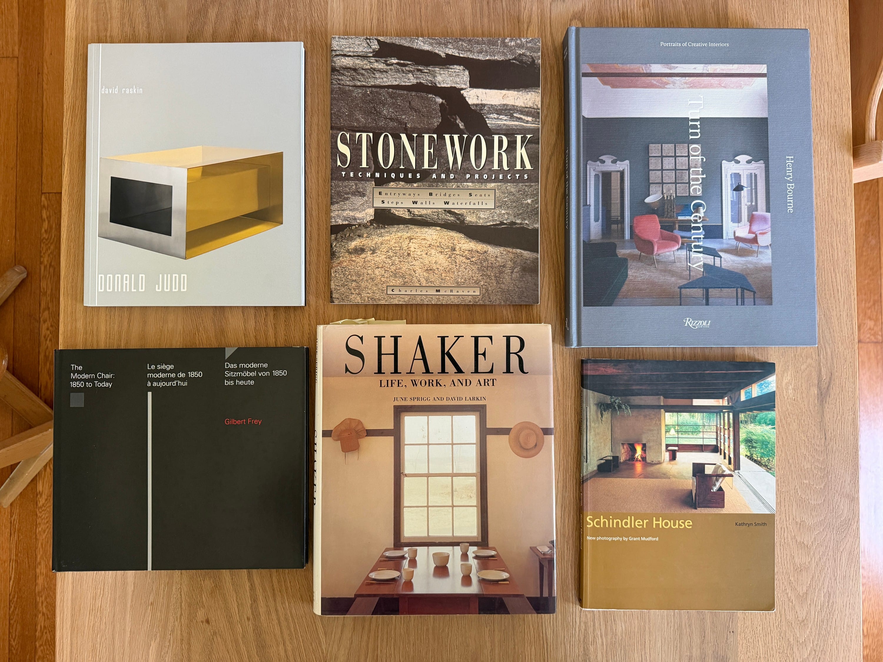 Design books Simone took home from In Thicket.