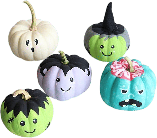 Painting Mini Pumpkins