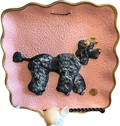 Vintage Porcelain Poodle Figurines