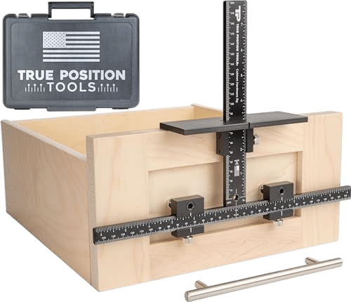 True Position Tools The Original Cabinet Hardware Jig - Made in USA - Most Accurate Tool for Knobs and Pulls - Hand Calibrated