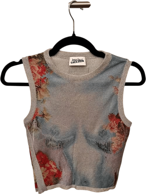 Jean Paul Gaultier Multicolor Flower Tank Top