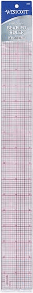 Westcott Plastic Ruler - 18"