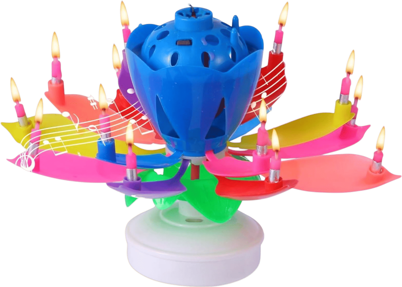 Lotus Flower Birthday Candle Cake Topper