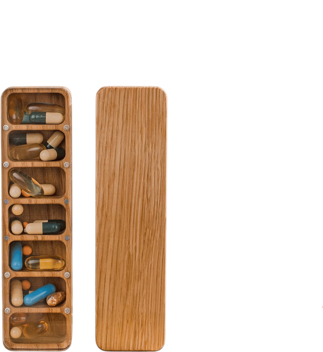 Wooden Pill Box