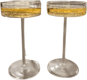 bracelets on a champagne bottle neck