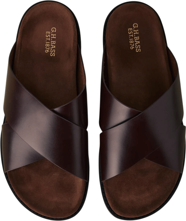 GH Bass Mens Charleswood Cross Strap Sandals