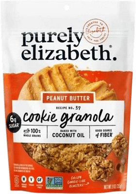 Purely Elizabeth peanut butter cookie granola