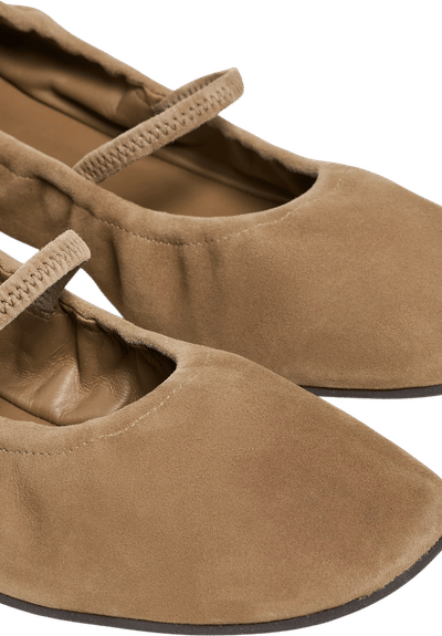 Suede Ballet Flats