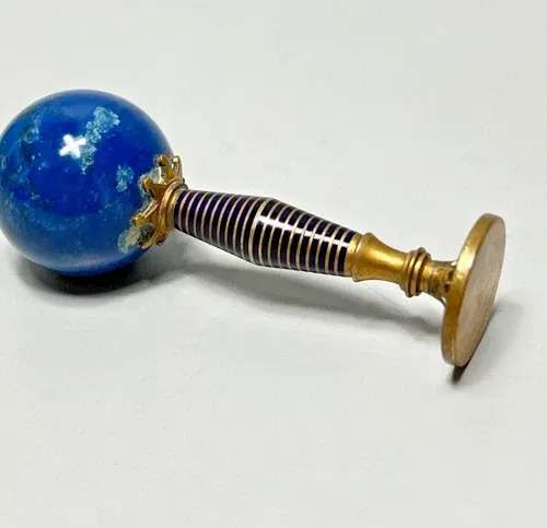 Victorian Gilt Brass Wax Seal
