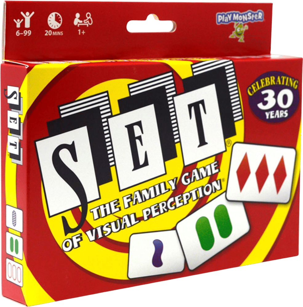 Amazon.com: SET Enterprises SET - The Family Card Game of Visual Perception - Race to Find The Matches, For Ages 8+,81 Cards, Rules included : Marsha J. Falco: Toys & Games