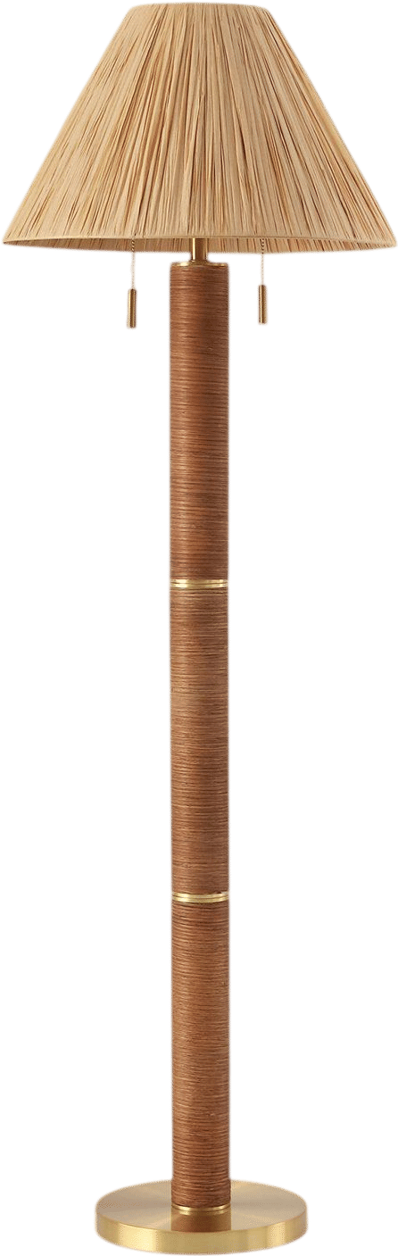Rayvi 62 inch Paper Metal Floor Lamp