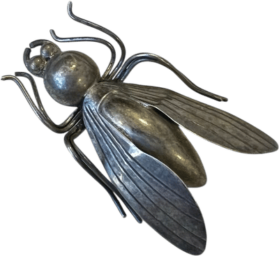 Vintage Silver Cicada Brooch