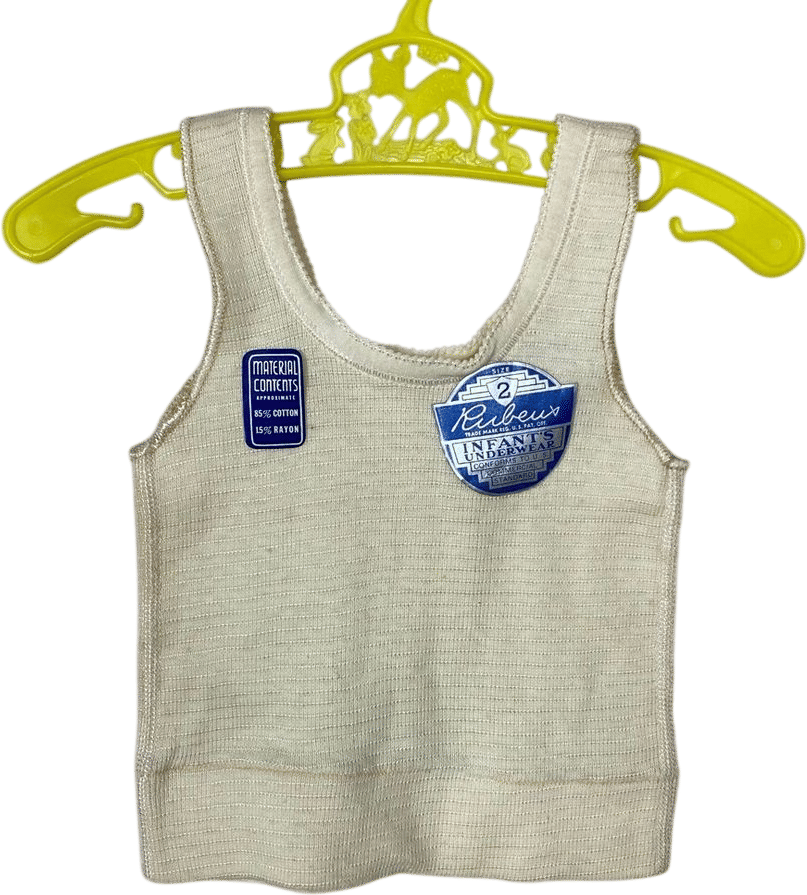 Vintage 1920s Rubeux Infant's Underwear Cropped Tank Top, Size 2T, Undershirt, Deadstock With Labels - Etsy