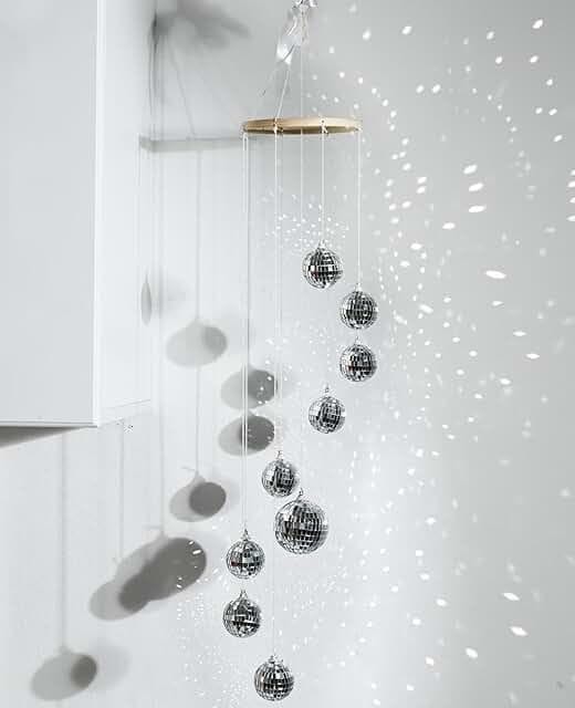 Putting disco balls in your window
