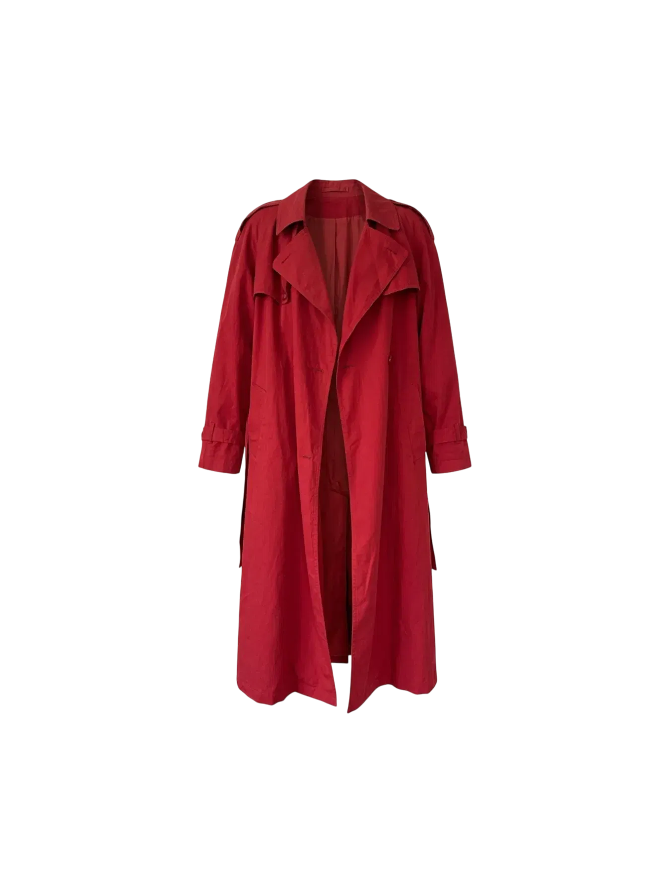 Apart Red Cotton Mark Shale Trench Coat