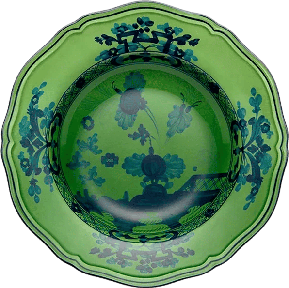 Oriente Italiano Soup Plate in Malachite