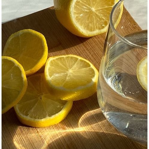 Water with salt and lemon juice