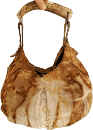 YSL Mombasa Tie Dyed Suede Horn Bag