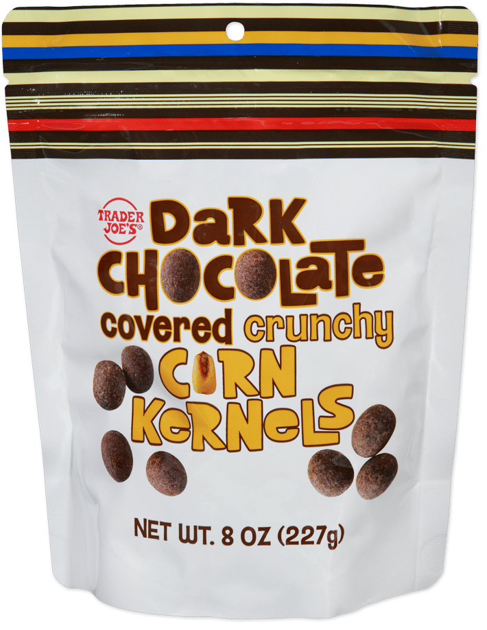 Trader Joe's Dark Chocolate Covered Crunchy Corn Kernels