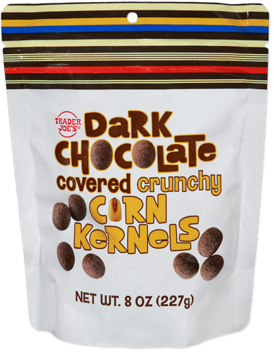 Trader Joe's Dark Chocolate Covered Crunchy Corn Kernels