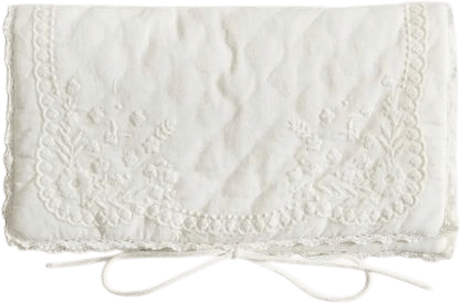 Zara Home embroidered cotton eye mask and bag
