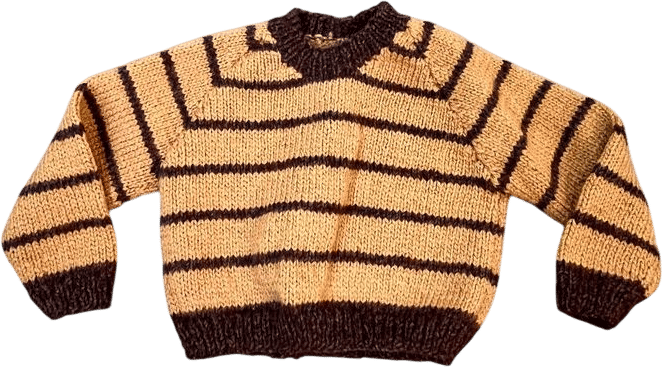 Baby 12 Months 1980's Vintage Wool HAND KNIT Striped Sweater - Etsy