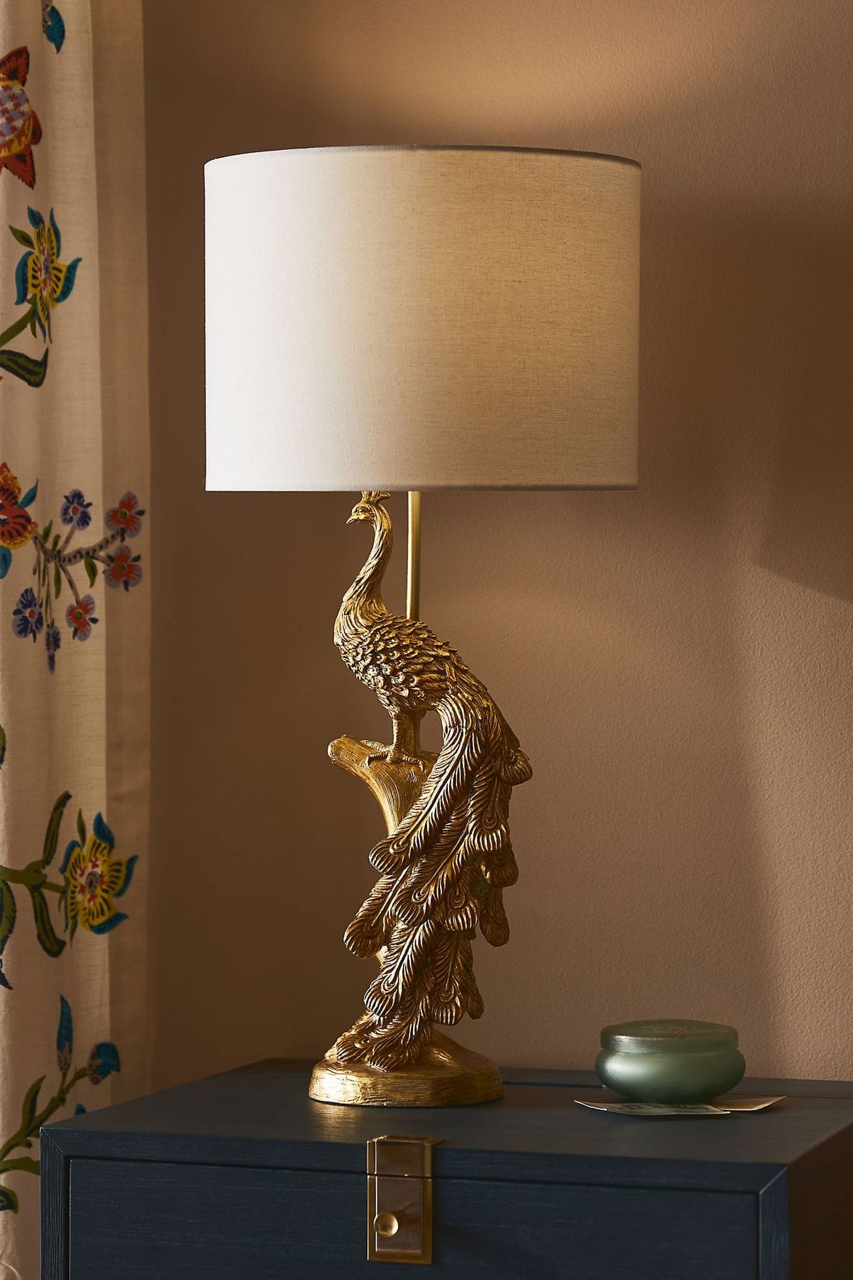 The Icon Table Lamp: Peacock Edition