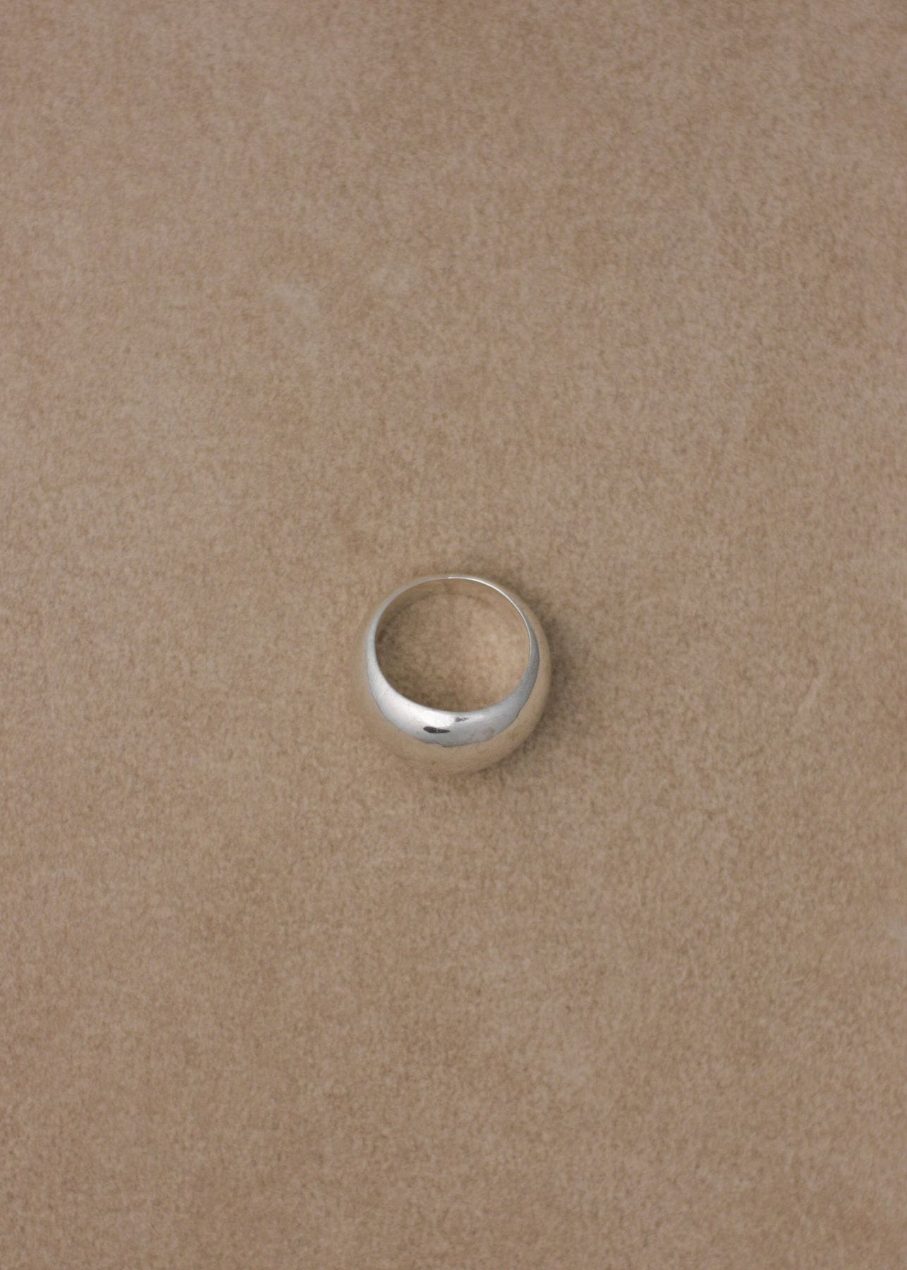 Talia Perla Bold Bubble Silver Dome Ring