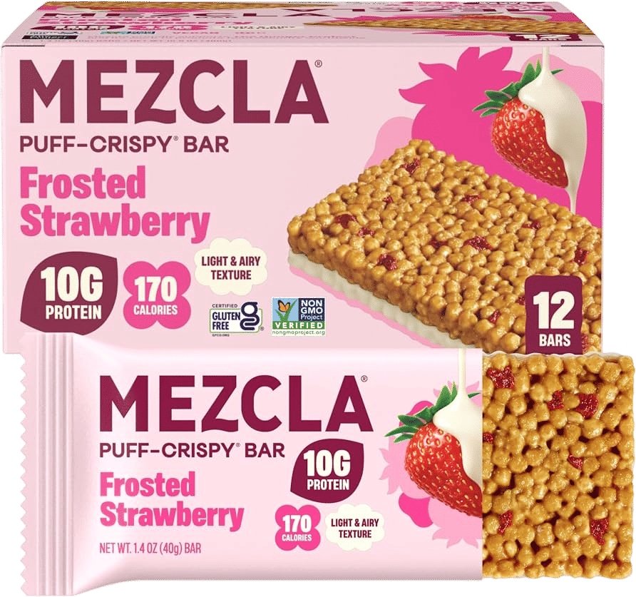 Mezcla Frosted Strawberry Snack Bars (12 Ct.)