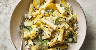 Summer Pasta with Zucchini, Ricotta and Basil Recipe