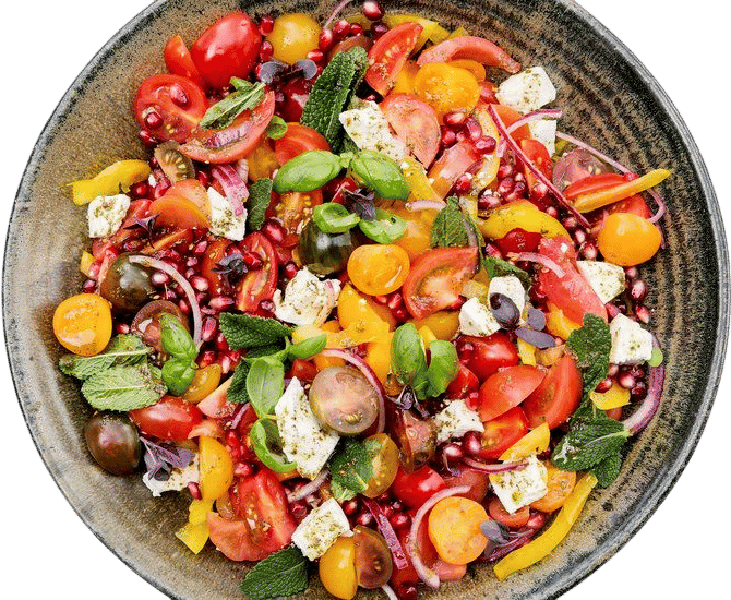 Yotam Ottolenghi's Tomato and Pomegranate Salad