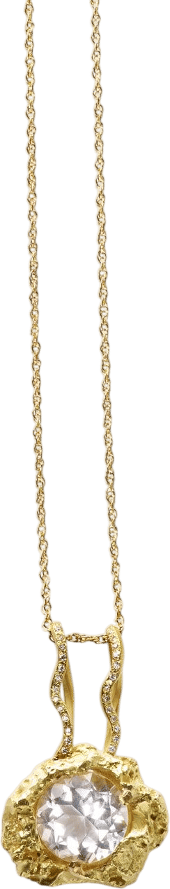 Rock Muse White Topaz Necklace