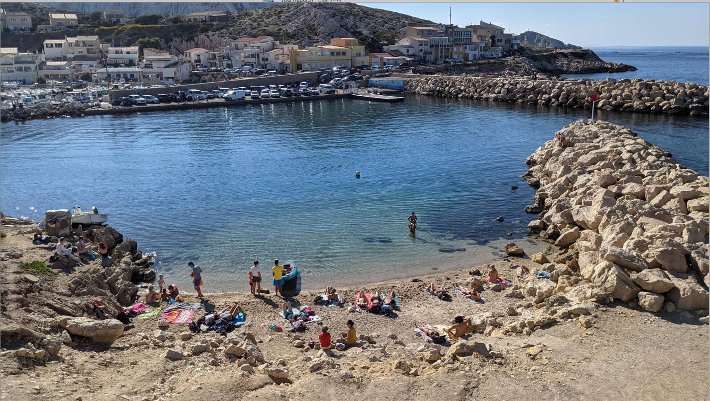 BEACH: Beach of the Goudes port at Marseille